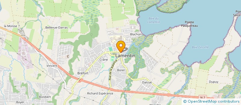 localisation de l'entreprise ASS GARDERIES DES LAURIERS à LAMENTIN