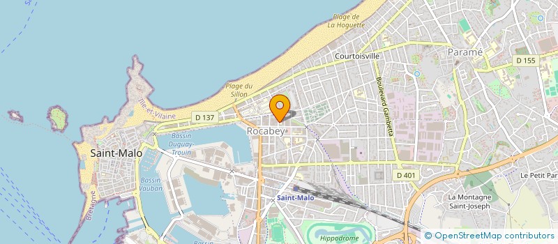 localisation de l'entreprise ASS GARDES MALADES AIDES A DOMICILE à SAINT-MALO