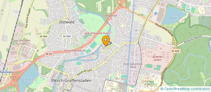 localisation de l'entreprise ASS  GAROT  ILLKIRCH-GRAFFENSTADEN