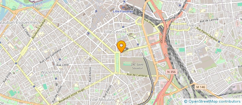 localisation de l'entreprise ASS  GAT NORD FED NAT MUTILES TRAV à LILLE