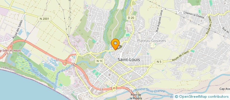 localisation de l'entreprise ASS GAULETTES ETANG SAINT LOUIS à SAINT-LOUIS