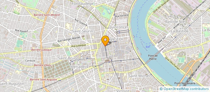 localisation de l'entreprise ASS GDES ENSEIGNES RUES PIETONNES DE BDX à BORDEAUX