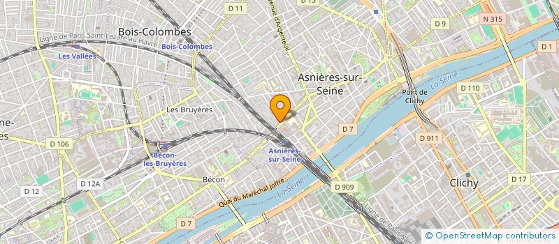 localisation de l'entreprise ASS GEN DES FAMILLES D'ASNIERES à ASNIERES-SUR-SEINE