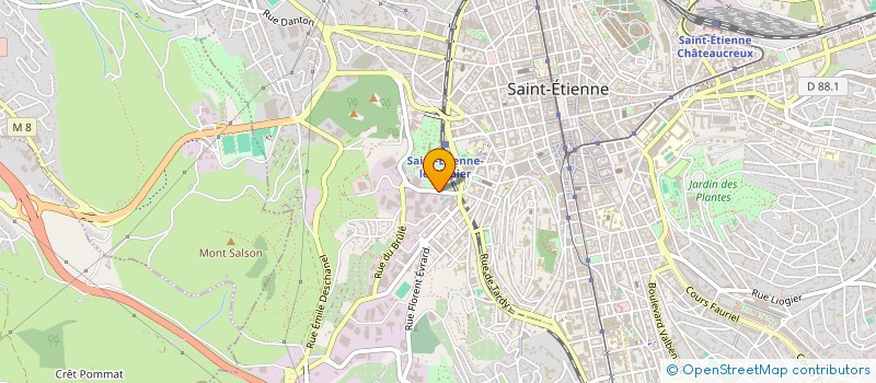 localisation de l'entreprise ASS GENER DU BATIMENT ET T P à SAINT-ETIENNE