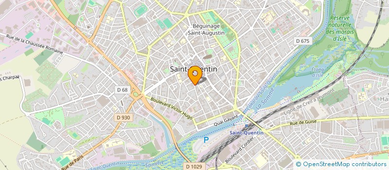 localisation de l'entreprise ASS GENERALE DES FAMILLES à SAINT-QUENTIN