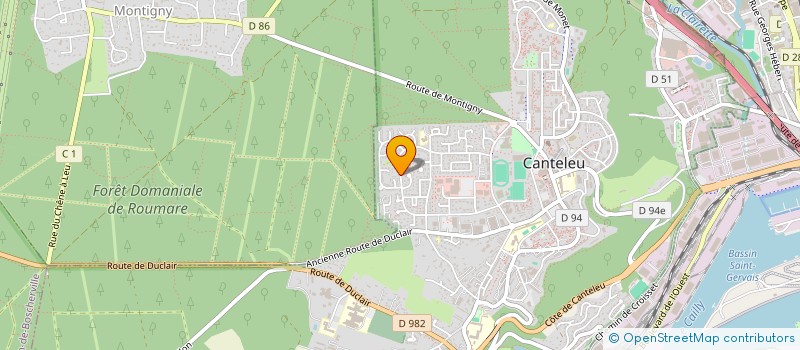 localisation de l'entreprise ASS GENERALE DES FAMILLES DE CANTELEU  CANTELEU