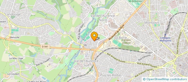 localisation de l'entreprise ASS GENERALE INSTITE ECOLES MATERNELLES à LIMOGES