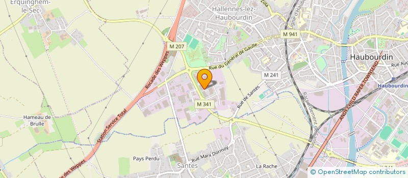 localisation de l'entreprise ASS GENERALE LABORATOIRES D ANALYSES DE L ENVIRONNEMENT à HALLENNES-LEZ-HAUBOURDIN