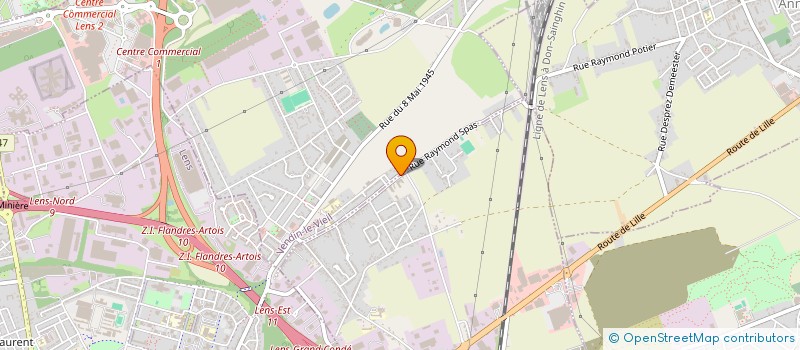 localisation de l'entreprise ASS GENERATION DANCE VENDIN LOISON  VENDIN-LE-VIEIL