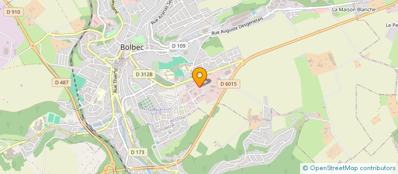 localisation de l'entreprise ASS GENERATRIC INTER COMMUNE RECH EMPLOI  BOLBEC