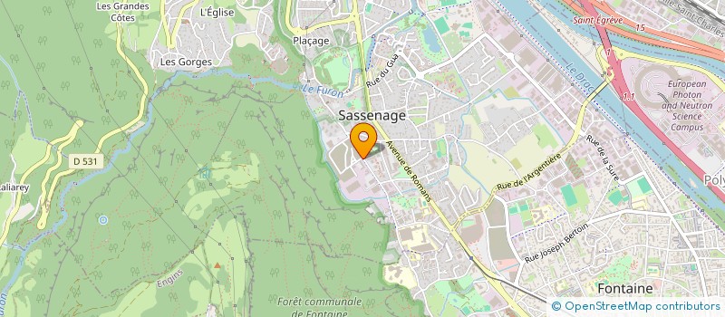 localisation de l'entreprise ASS  GENTY DAUPHIN  SASSENAGE