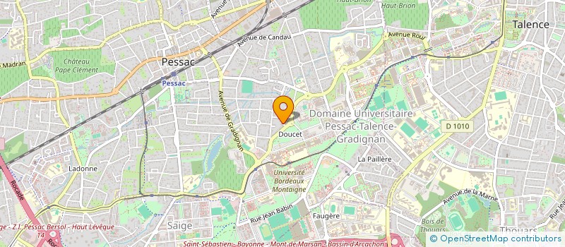 localisation de l'entreprise ASS GEO RESSOURCES / AQUITAINE à PESSAC