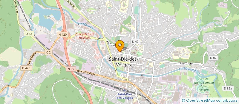 localisation de l'entreprise ASS GERER IMPLIQUER RESPONSABILISER à SAINT-DIE-DES-VOSGES