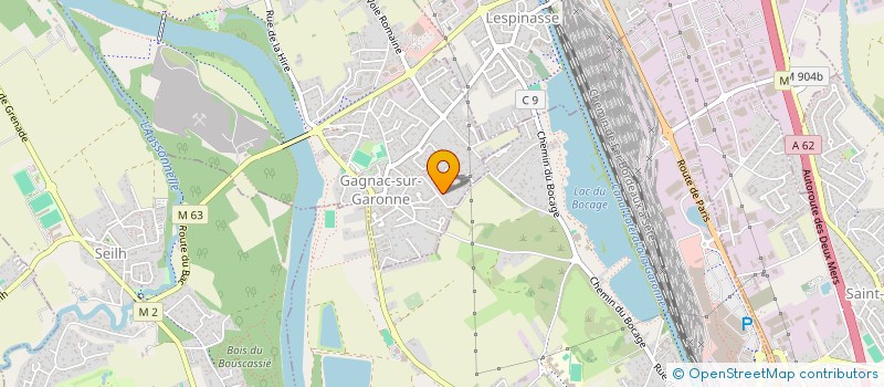 localisation de l'entreprise ASS GERME D ESPOIR  GAGNAC-SUR-GARONNE