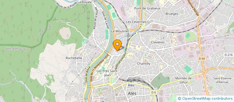 localisation de l'entreprise ASS GERMINAL  ALES