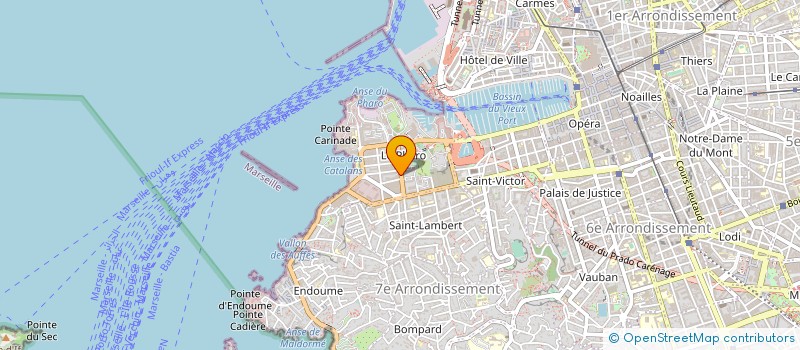 localisation de l'entreprise ASS GEST AGREEE PROF LIBERAL PROF SANTE à MARSEILLE
