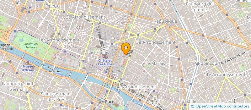 localisation de l'entreprise ASS GEST CENTRE INFORM BEAUBOURG  PARIS