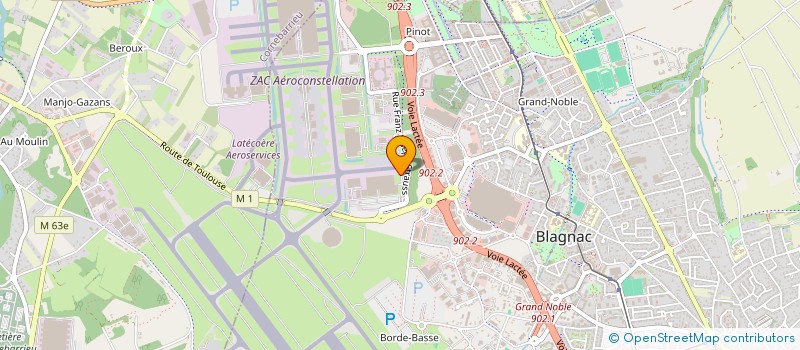 localisation de l'entreprise ASS GEST COMPTE PRORATA CHANTIER ARCHE à BLAGNAC