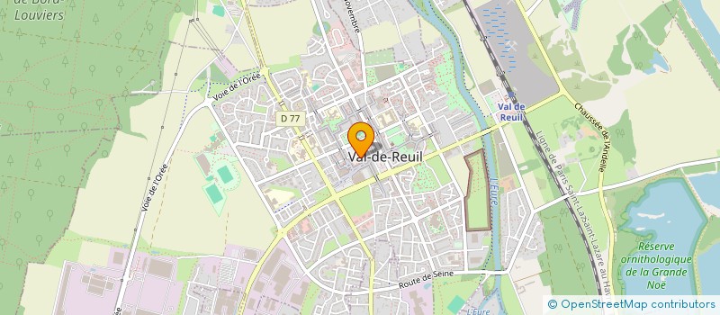 localisation de l'entreprise ASS GEST CREDITS SCOL ECOLE LE PIVOLLET  VAL-DE-REUIL