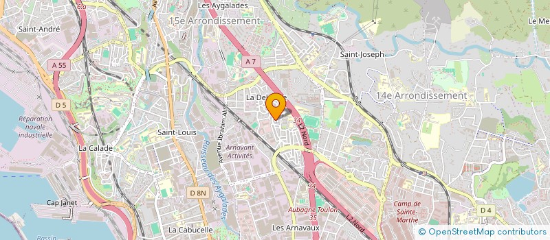 localisation de l'entreprise ASS GEST CTRE SOCIA MAURELETTE ST JOSEPH à MARSEILLE 15EME