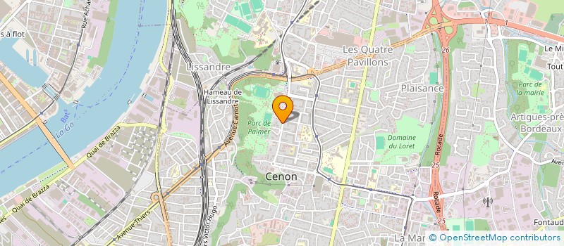 localisation de l'entreprise ASS GEST CTRES PSYCHANALYT CONSULT TRAIT AQUIT à CENON
