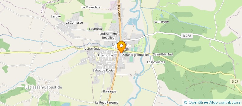 localisation de l'entreprise ASS GEST HANDICAP INSERT TRAUMA CRANIEN à SAINT-BLANCARD