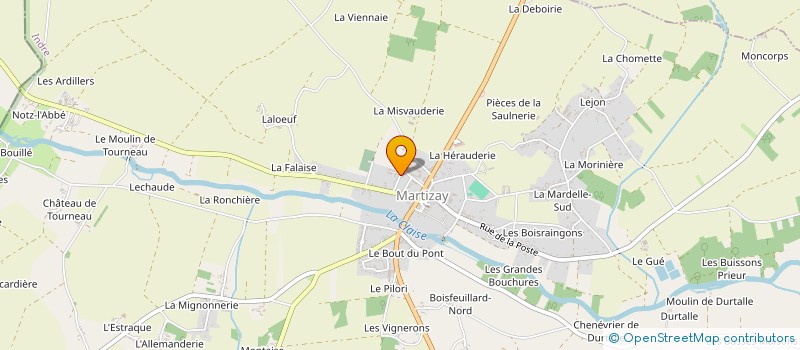 localisation de l'entreprise ASS GEST MAISON ACCUEIL RURAL PERS AGEES à MARTIZAY