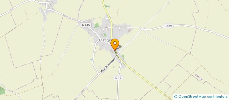 localisation de l'entreprise ASS GEST MARPA DU PAYS HAMOIS à MATIGNY