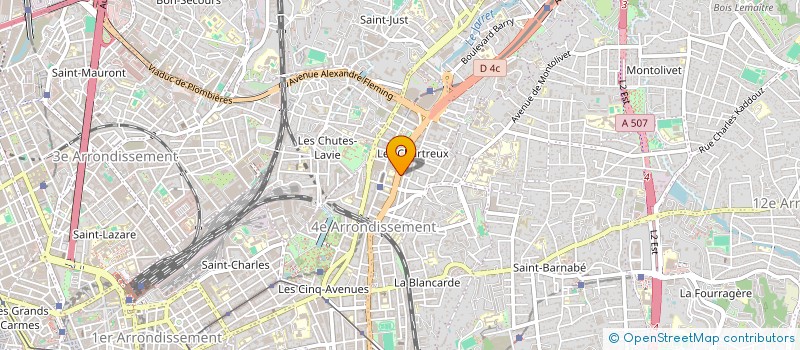 localisation de l'entreprise ASS GEST RESID FRANCE TELECOM CHARTREUX à MARSEILLE