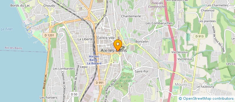 localisation de l'entreprise ASS GEST RESTAUR GARDE ECOLE à AIX-LES-BAINS