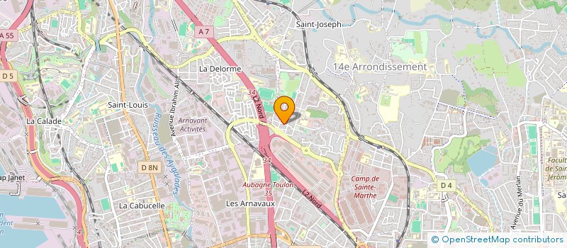 localisation de l'entreprise ASS GESTI ANIMA CTRE SOCIAL PATERNELLE à MARSEILLE
