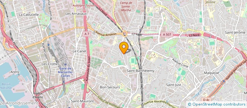localisation de l'entreprise ASS GESTI ANIMA CTRE SOCIO CULTUREL à MARSEILLE