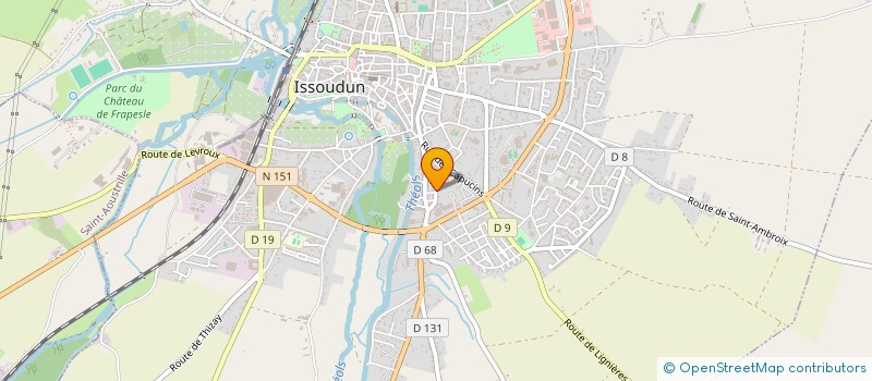 localisation de l'entreprise ASS GESTI ANIMAT CTRE AERE LEO LAGRANGE à ISSOUDUN