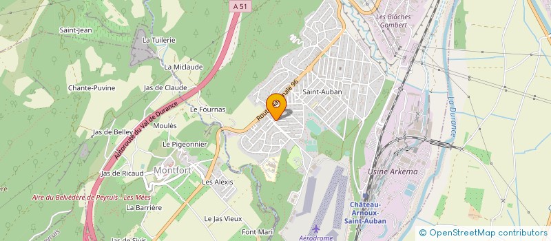 localisation de l'entreprise ASS GESTI PROMO CTRE HAUT NIVEAU VOILE à CHATEAU-ARNOUX-SAINT-AUBAN