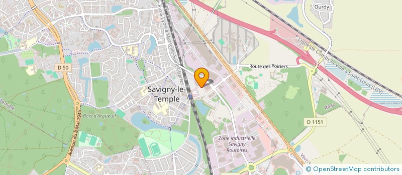 localisation de l'entreprise ASS GESTIO CTRE FORMAT APPRE METIERS LOG  SAVIGNY-LE-TEMPLE