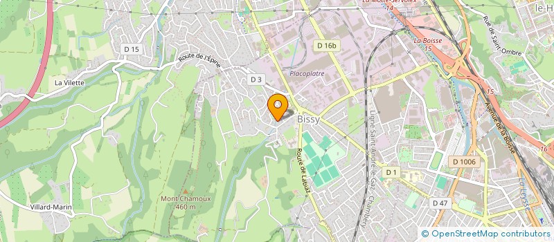 localisation de l'entreprise ASS GESTIO VILL VACANCES PTT LES MENUIRE  CHAMBERY