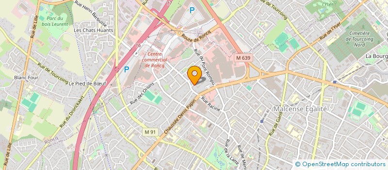 localisation de l'entreprise ASS GESTION ACTION SOCIALE DU PONT ROMPU à TOURCOING