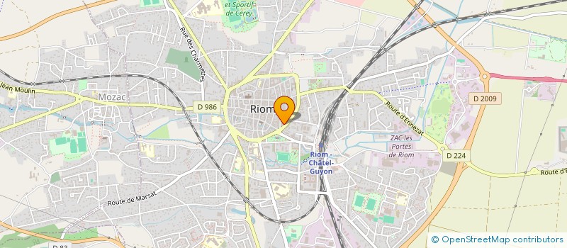 localisation de l'entreprise ASS GESTION ACTIVITE CINEMATO à RIOM