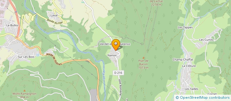 localisation de l'entreprise ASS GESTION ACTIVITES TOURIST BEAUREGARD  THONES