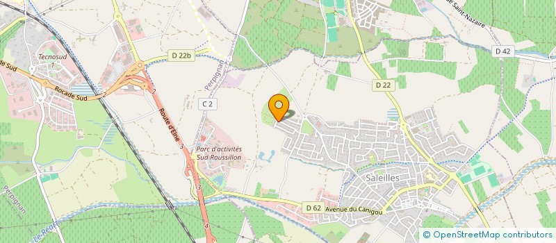 localisation de l'entreprise ASS GESTION ADINISTR. DES TUTELLES SUD.R à SALEILLES