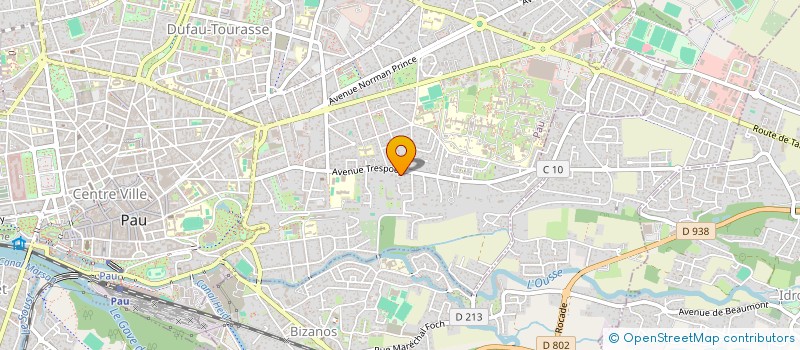 localisation de l'entreprise ASS GESTION AGREEE DES PAYS DE L'ADOUR à PAU