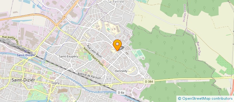 localisation de l'entreprise ASS GESTION AMENAGEMENT TEMPS DE L'ENFAN à SAINT-DIZIER
