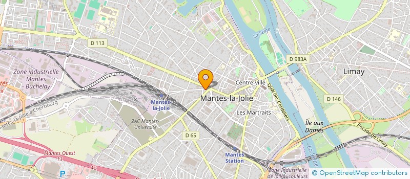 localisation de l'entreprise ASS GESTION APPLIQUEE TECHNIQUES ENTREP.  MANTES-LA-JOLIE