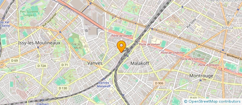 localisation de l'entreprise ASS GESTION CAIS PRES SALAIRE GARANTI à VANVES