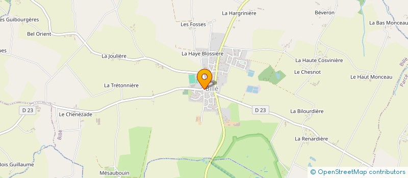 localisation de l'entreprise ASS GESTION CANTINE BILLE COMBOURTILLE à BILLE