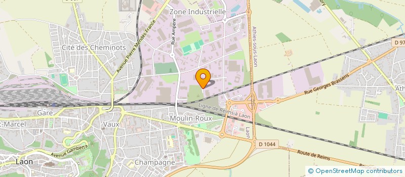 localisation de l'entreprise ASS GESTION CANTINE PTT LAON CT à LAON