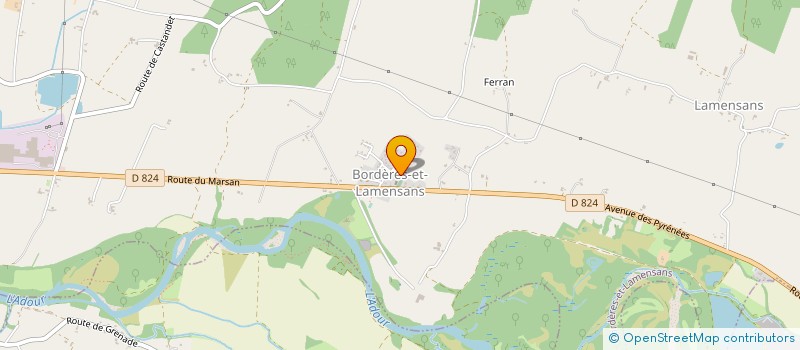localisation de l'entreprise ASS GESTION CANTINE SCOLAIRE BORDERES à BORDERES-ET-LAMENSANS