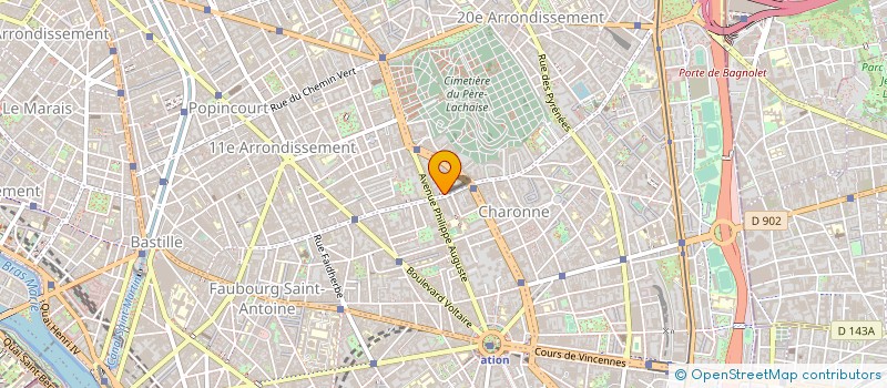 localisation de l'entreprise ASS GESTION CENTRE ANIMATION CULTURELLE à PARIS