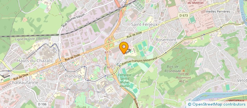 localisation de l'entreprise ASS GESTION CENTRE FORMATION APPRENTIS à BESANCON