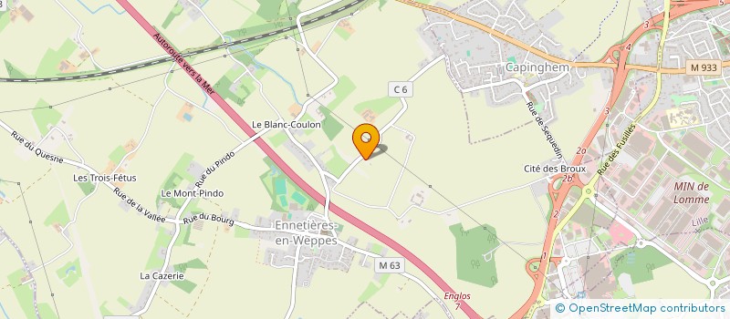 localisation de l'entreprise ASS GESTION CENTRE LOISIRS D ENNETIERES  ENNETIERES-EN-WEPPES